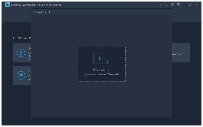 Ajouter la vidéo pour la convertir en GIF avec FonePaw Convertisseur Vidéo