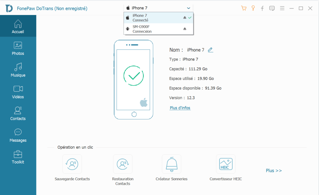 transferer contact samsung vers iphone