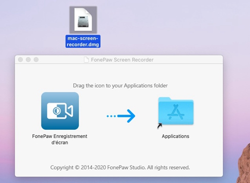 Installer FonePaw Enregistreur d’écran sur Mac