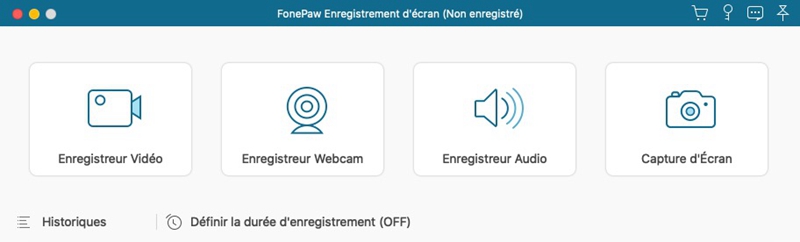 Exécutez l'enregistreur et activez la webcam