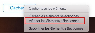 Afficher les éléments cachés sur macOS