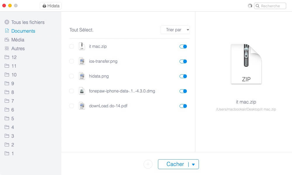 Protéger des fichiers ZIP avec un mot de passe sur Mac