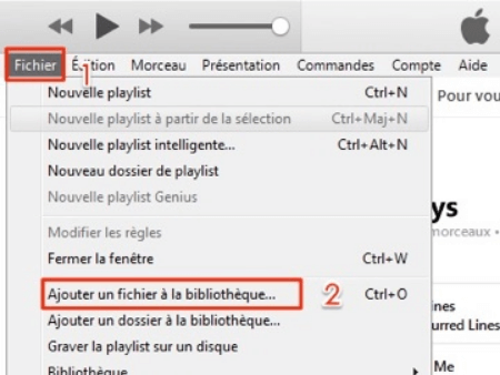 importer la musique téléchargée vers iTunes