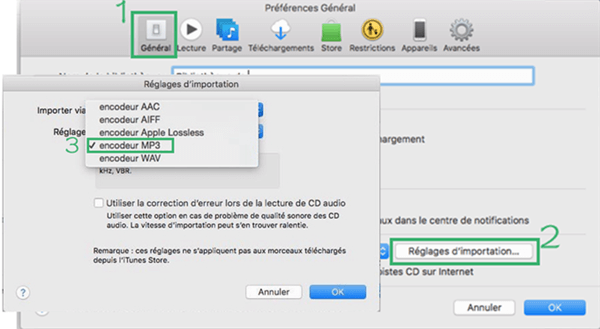 convertir des musiques iTunes en MP3