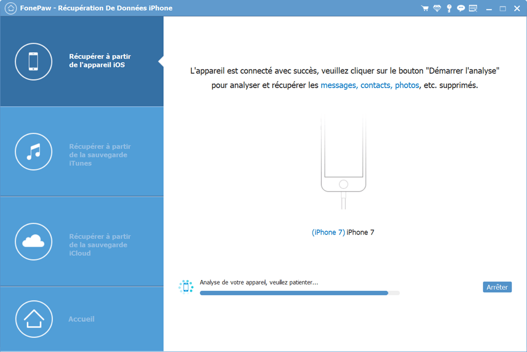 analyser votre iphone