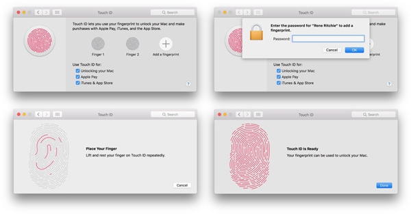 ajouter touch id