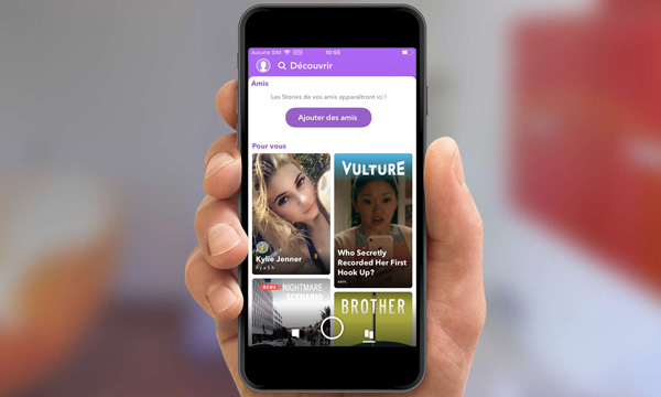 Le nouveau Snapchat
