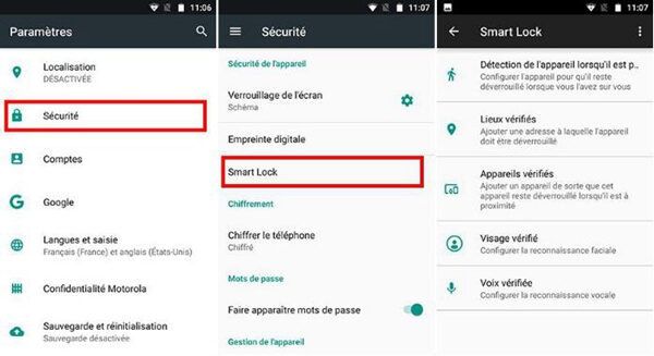 Détection de l’appareil lorsqu’il est porté