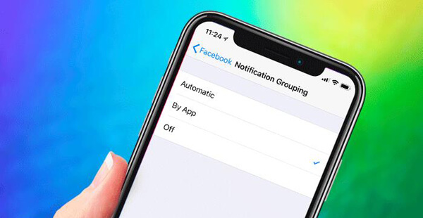 grouper les notifications par applications sur iOS 12