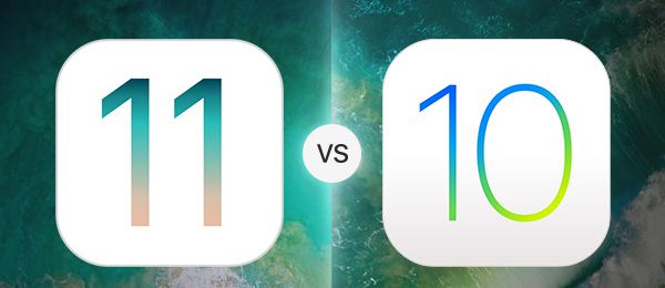 iOS 11 vs iOS 10