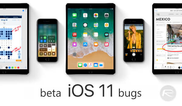 ios 11 beta bugs