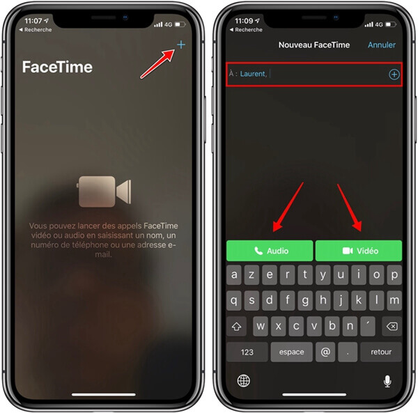 activer Groupe FaceTime via l’application FaceTime