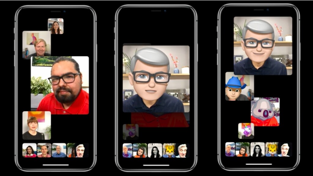 ajouter des Animojis et des autocollants à des appels de Groupe FaceTime