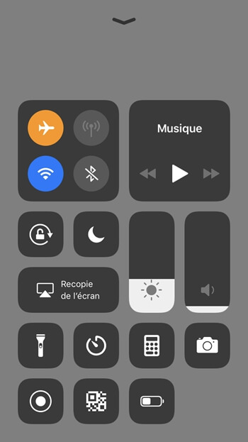 Centre de contrôle » de votre iPhone