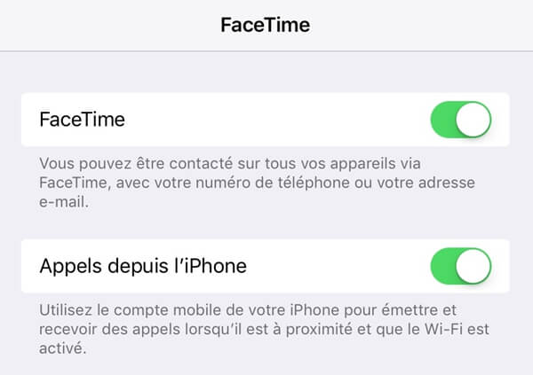 recevoir des appels téléphoniques sur un iPad