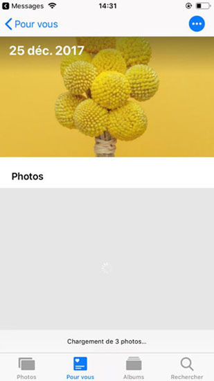 Partager les photos par le lien iCloud