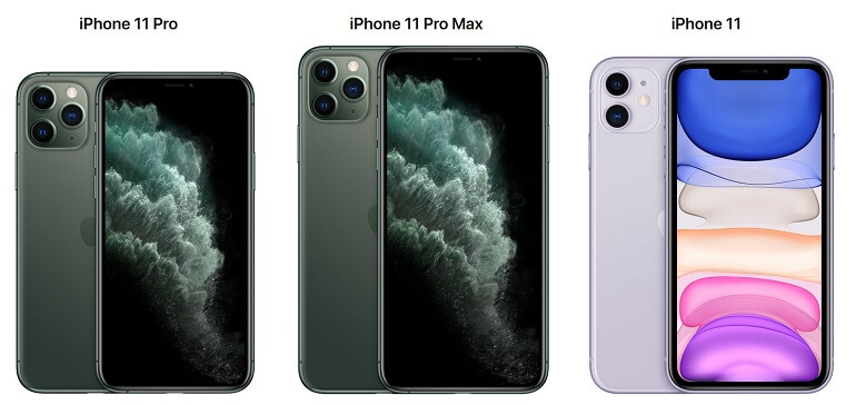 iPhone 11, iPhone 11 Pro et iPhone 11 Pro Max