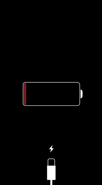 Pourcentage de batterie iPhone
