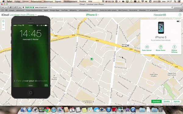 Localiser mon iPhone