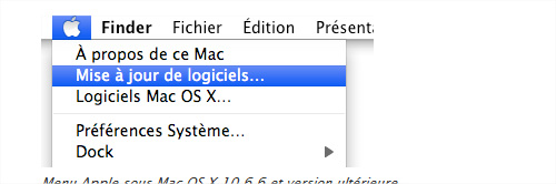 mise a jour logiciel mac