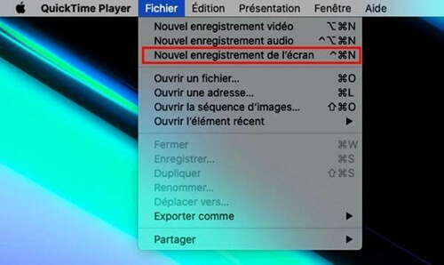 Enregistrer l'écran avec QuickTime Player