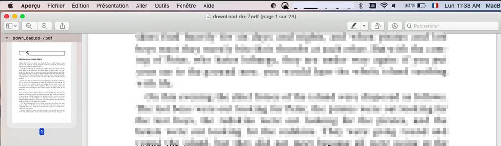 Ouvrir votre fichier PDF sur Mac