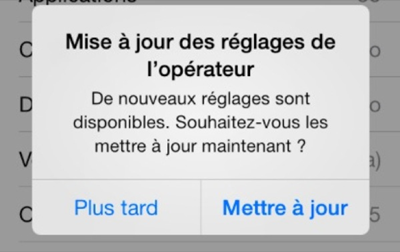 mise a jour logiciel iphone