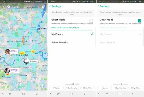 Activer Snap Map's Guest Mode sur Android et iPhone