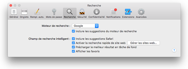 rechercher mac