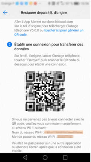 utiliser Phone Clone pour transférer les données