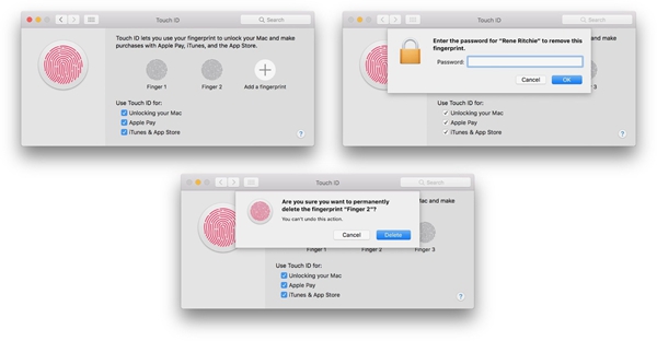 Utiliser Touch ID sur MacBook Air ou MacBook Pro