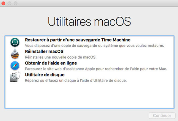 Utilitaires MacOS