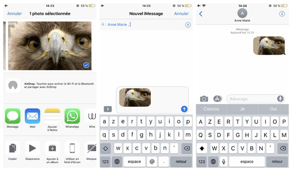 visionner et envoyer des GIF sur iOS 11