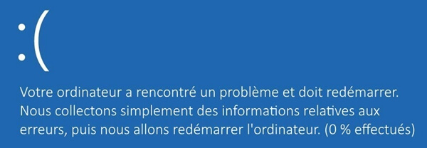 Erreur d’écran bleu sur Windows 8