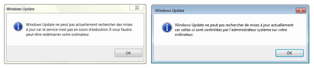 Les problèmes avec les mises à jour Windows