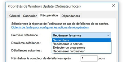 désactiver le service Windows Update