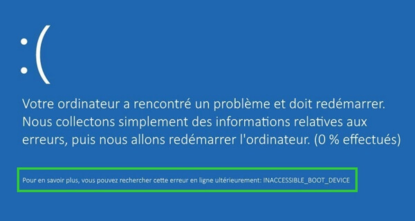 réparer erreur d’écran bleu sur Windows 8