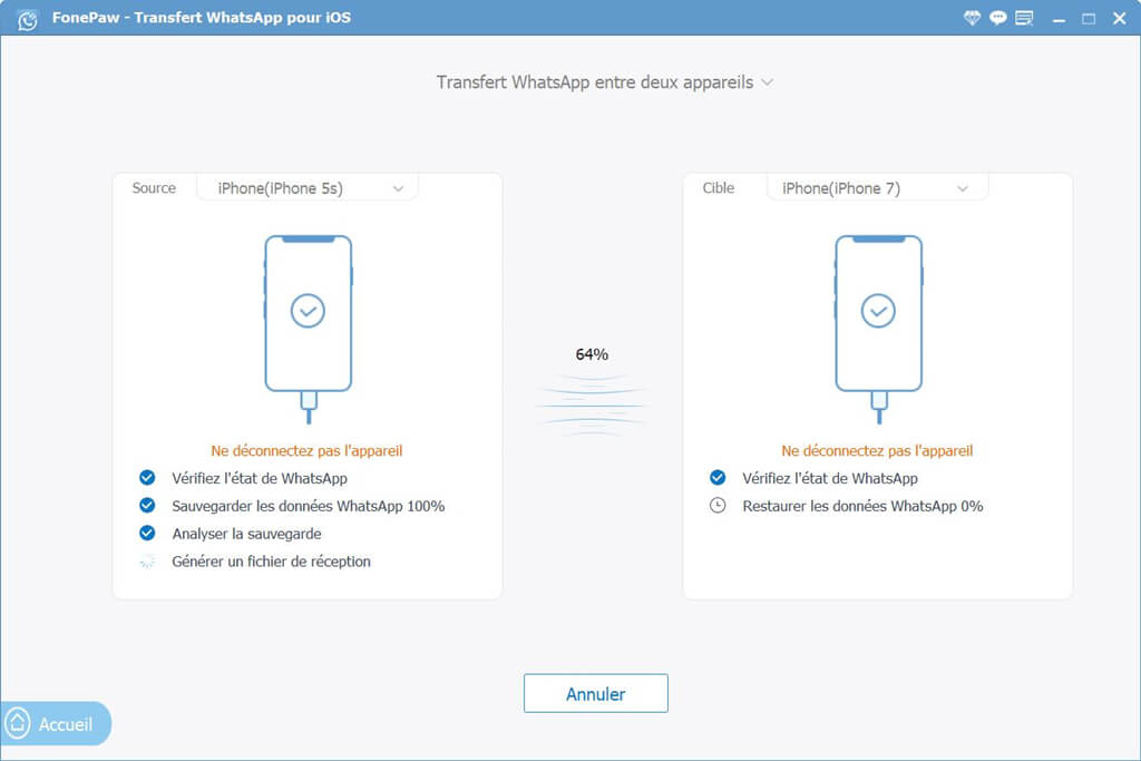 processus transfert whatsapp